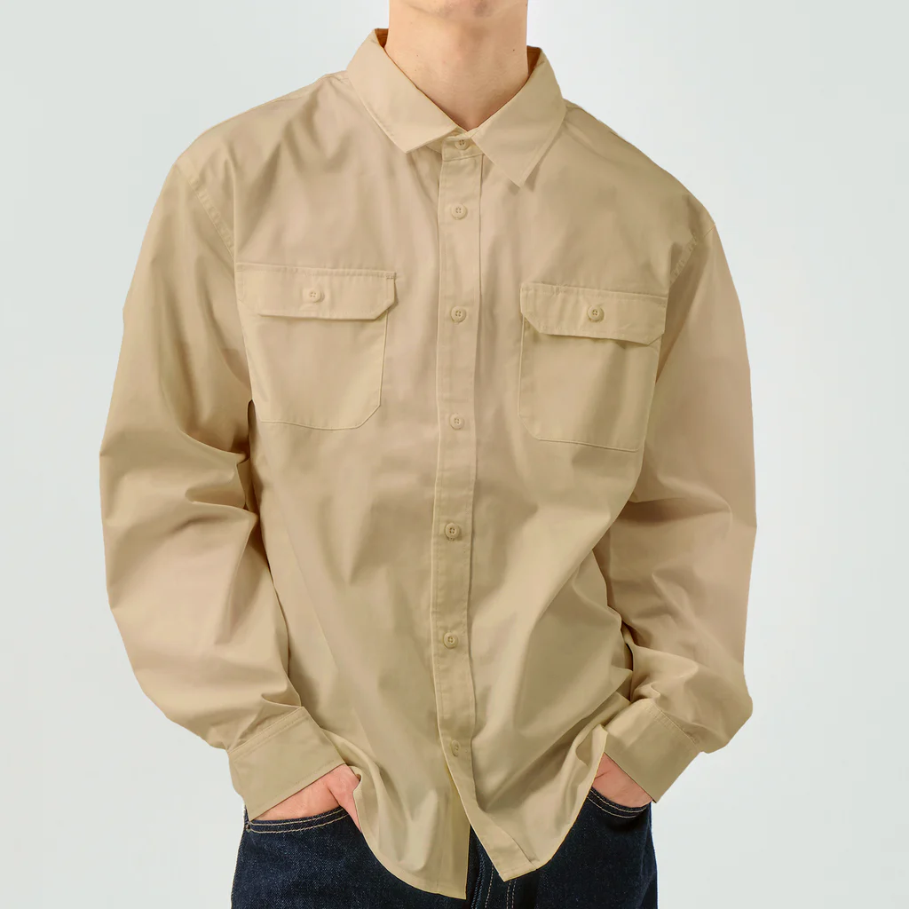 Drecome_Designのゆるいカマキリ Work Shirt