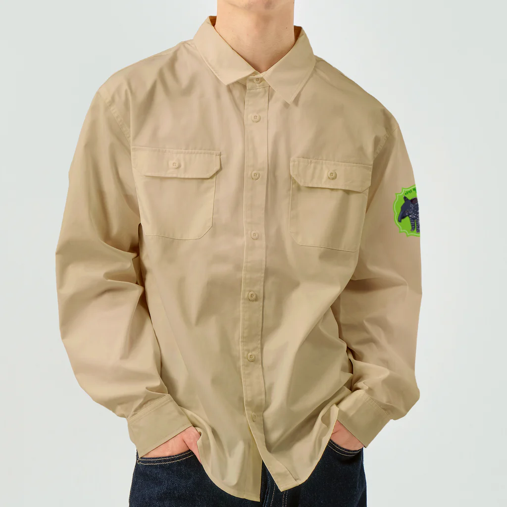 LalaHangeulのマレーバクの子供　ハングルデザイン Work Shirt