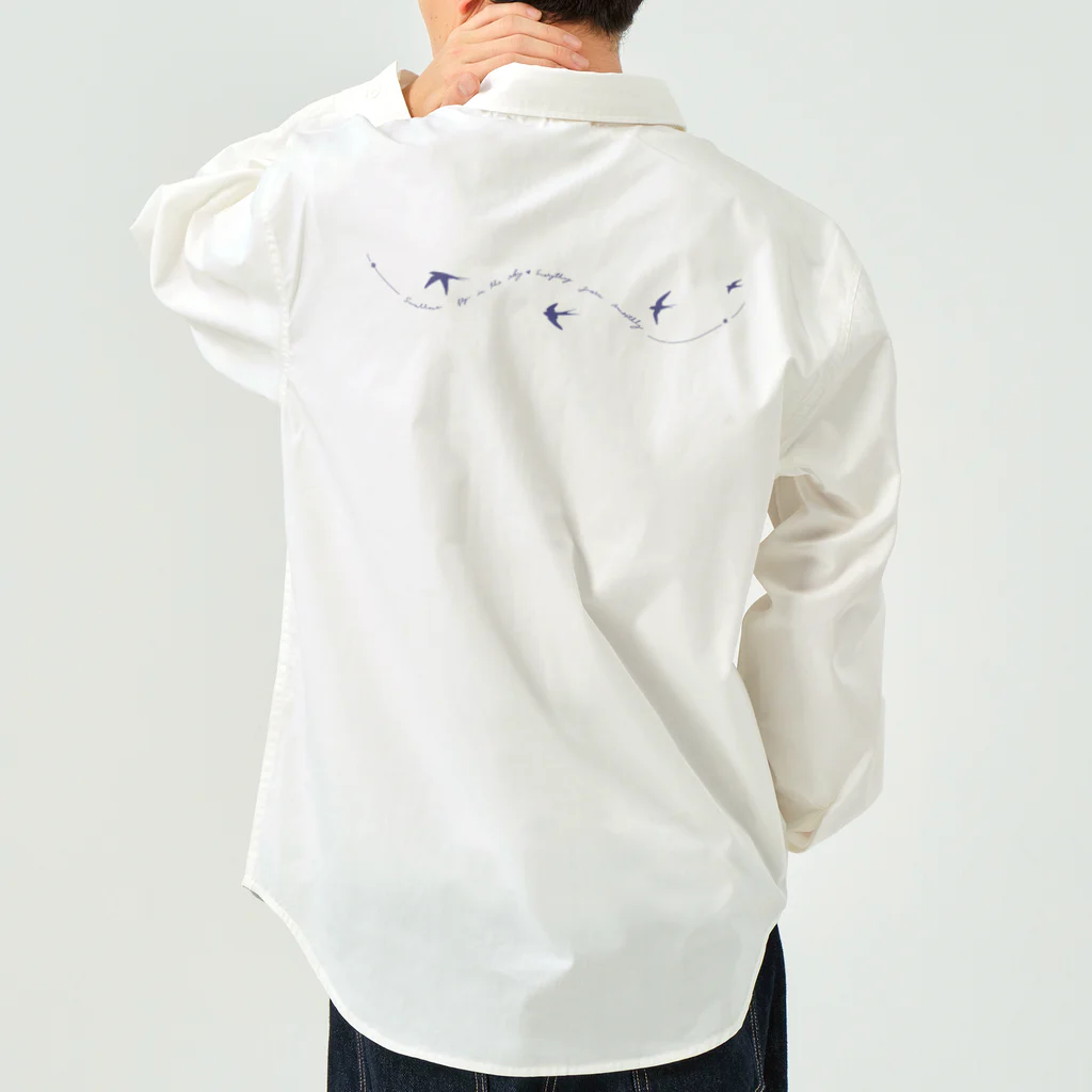 kiki25のツバメ swallows Work Shirt