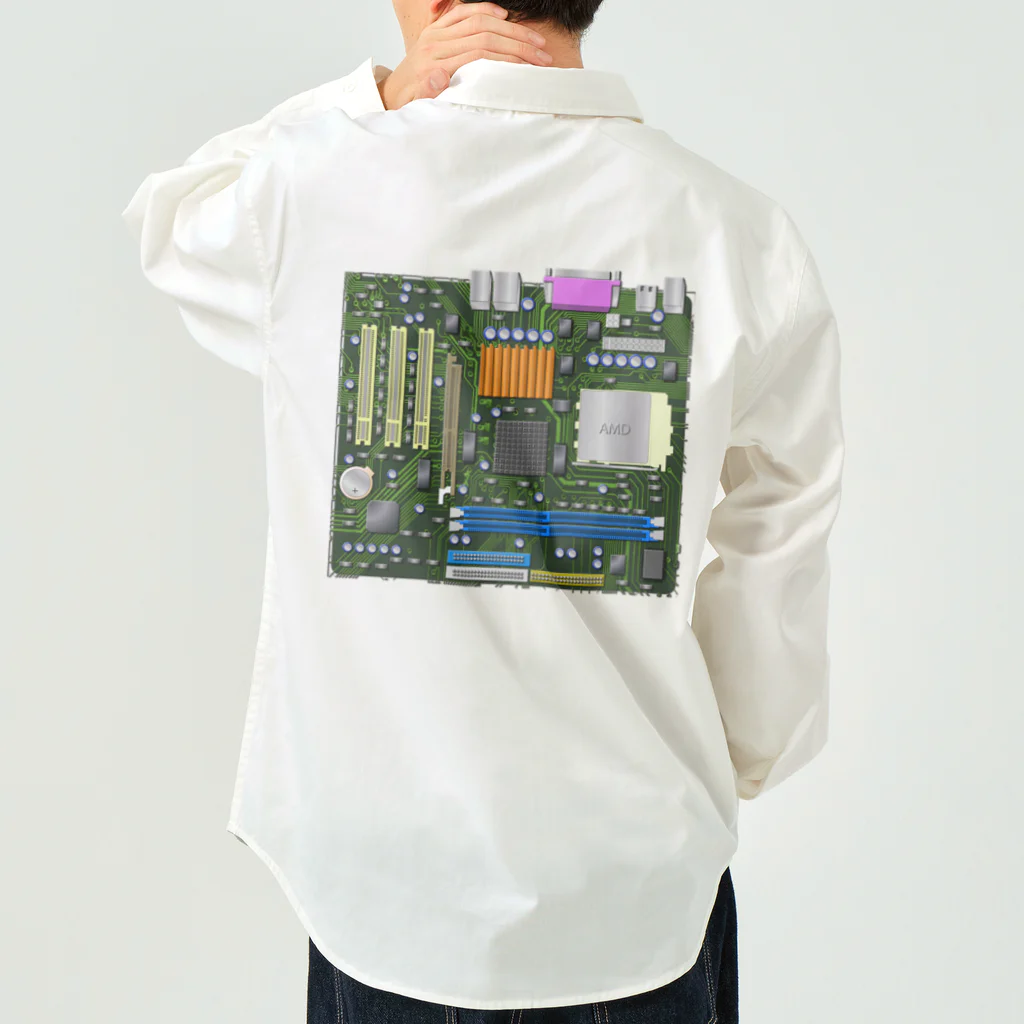 旨味教授といちごもちぷりんのパソコンのマザーボード Work Shirt