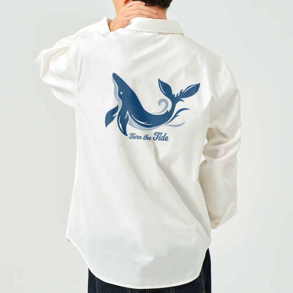 kocoon（コクーン）の流れを変えるクジラ ワークシャツ