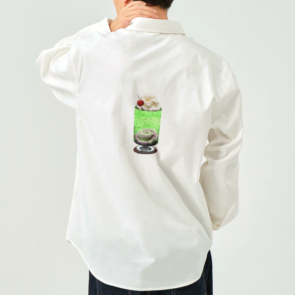 🍩tarojiro(たろじろ) shop🍩のハブ酒フロート by AI ワークシャツ