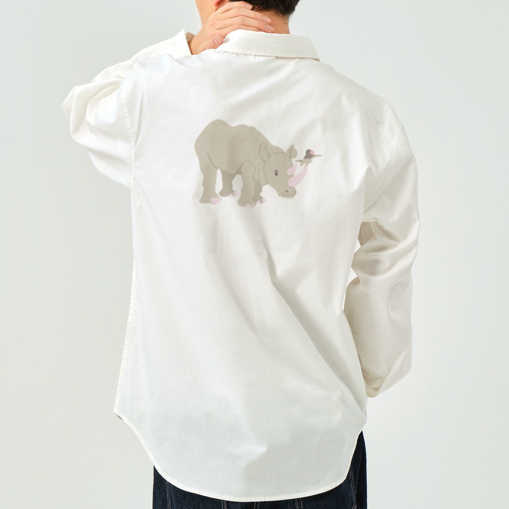 ari designのススメ！（サイとウシツツキ・ワークシャツ用） Work Shirt