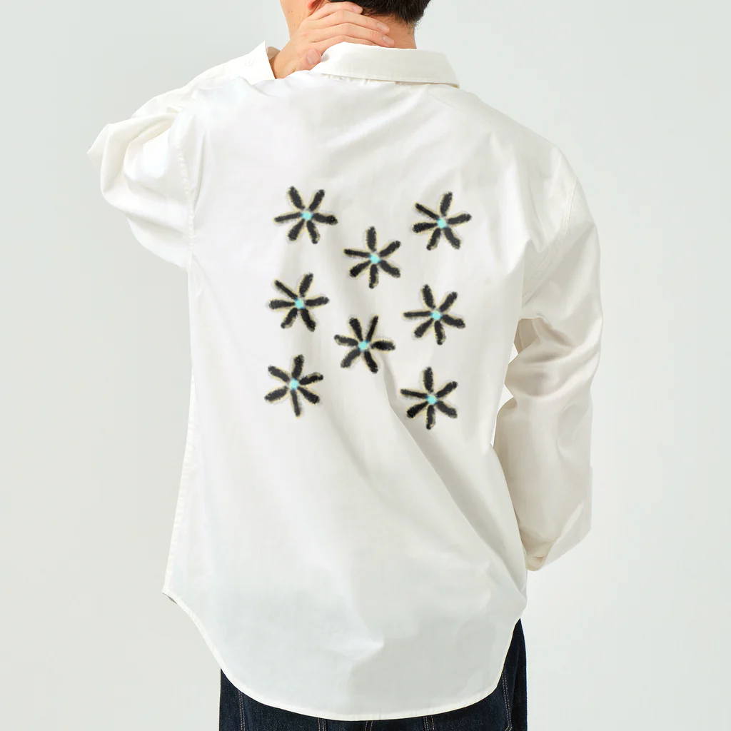 HDIR gathering love のFLOWER work shirt ( WHITE ) / UNISEX ワークシャツ