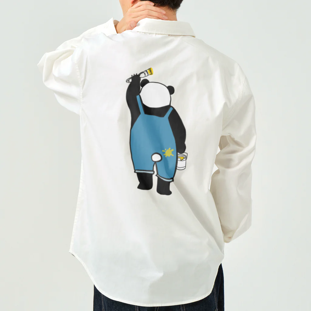 向日葵パンダ工房の向日葵パンダくん Work Shirt