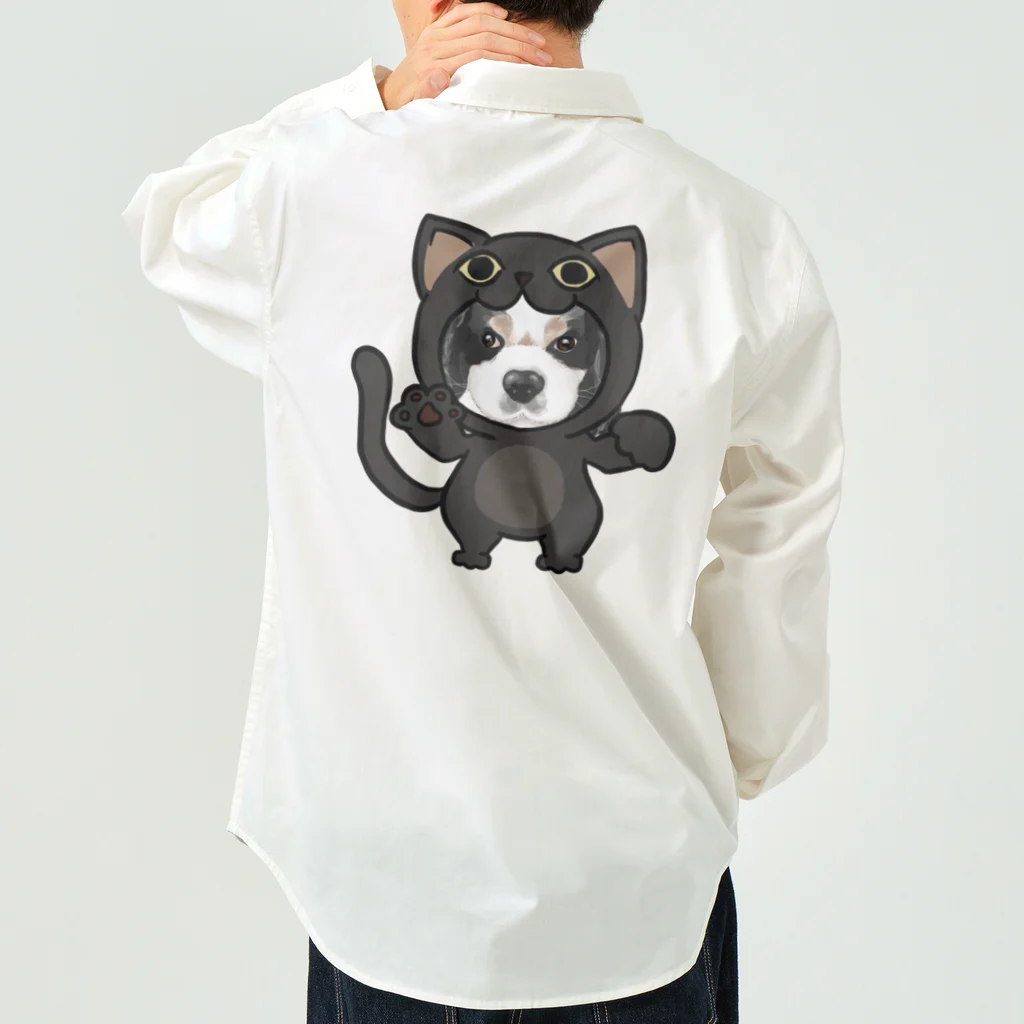 みきぞーん｜保護猫 ミッキー画伯と肉球とおともだちのmaruku Work Shirt