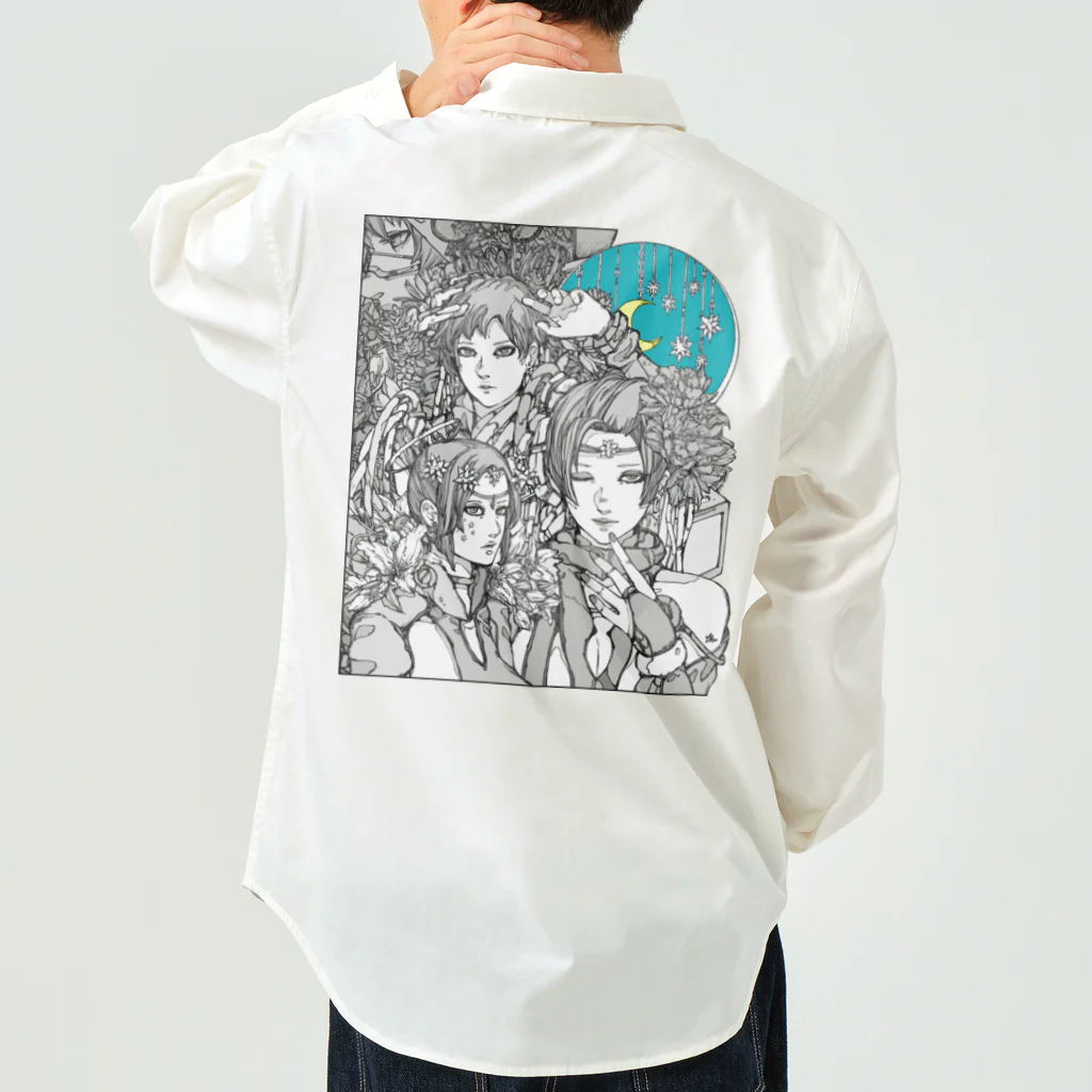 SHINN.U ONLINEのMEGAMI（ロゴ黒） Work Shirt