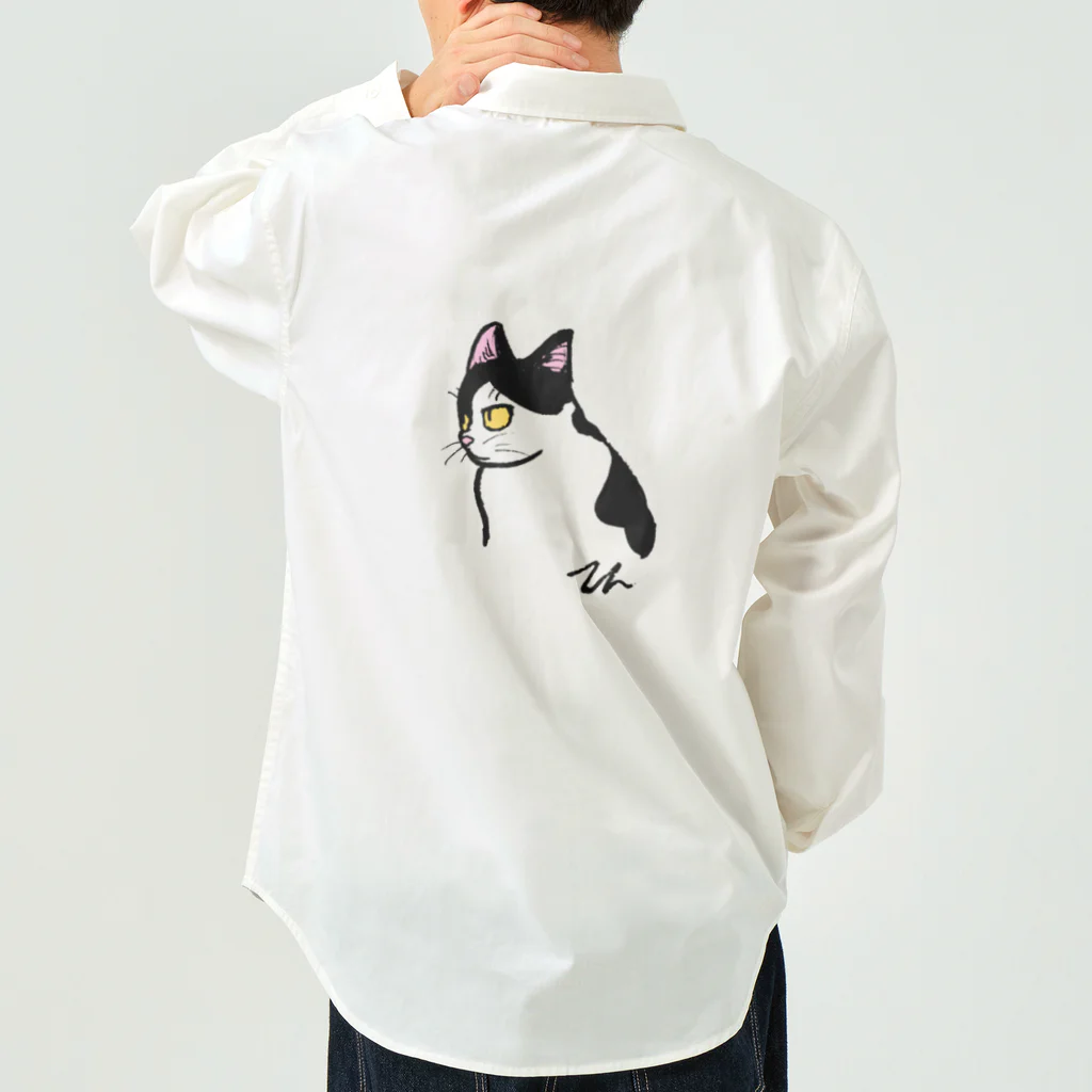 toru_utsunomiyaの猫のテン ワークシャツ