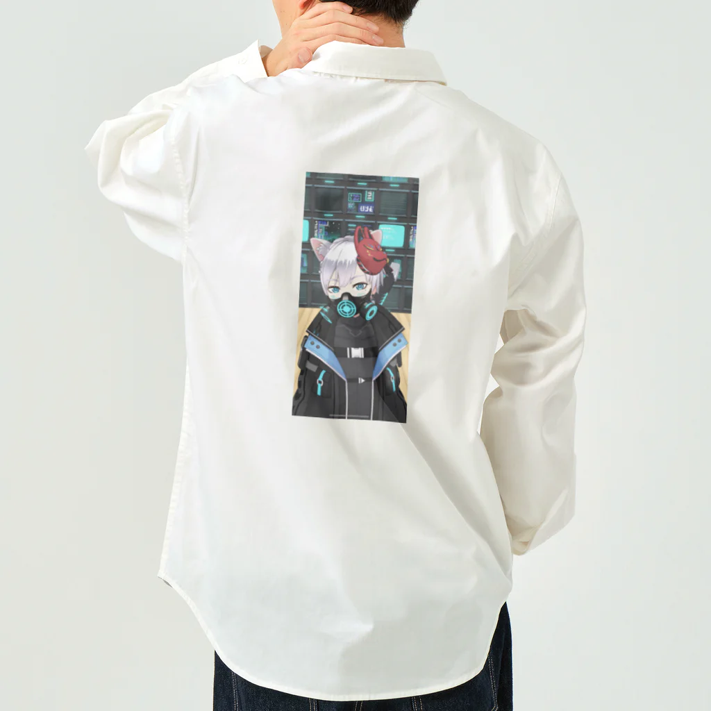 ハク坊の御狐神ハク坊 Work Shirt