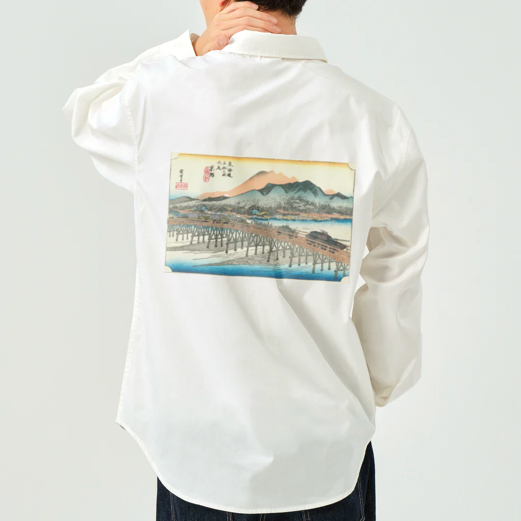 Y.T.S.D.F.Design　自衛隊関連デザインの三条大橋　浮世絵 ワークシャツ