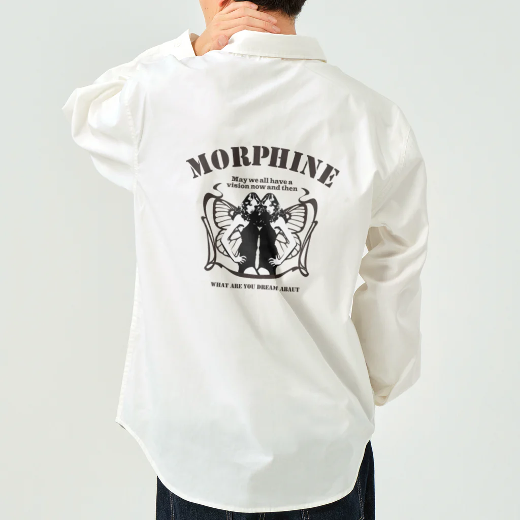 SWISS BLUEの｛ morfine ｝Morfine ワークシャツ