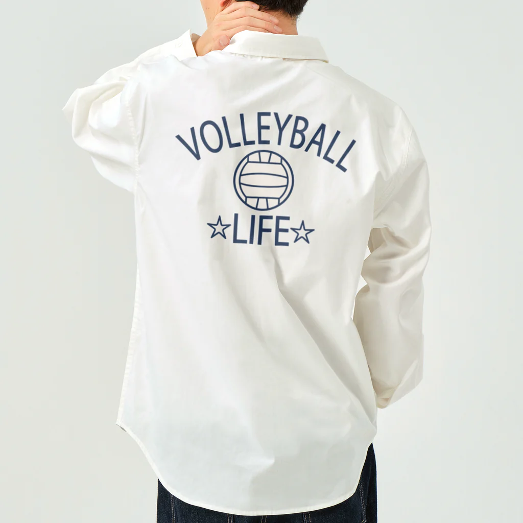 sports_tower スポーツタワーのバレーボール(volleyball)アイテム・デザイン・チームTシャツ・クラブTシャツ・排球・はいきゅう・得点・ボール・選手・ポジション・部活・スポーツ・シンプル・かっこいい・かわいい・チームワーク Work Shirt