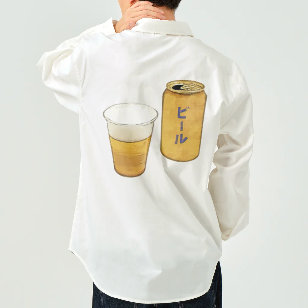 脂身通信Ｚの缶ビール_230325 Work Shirt