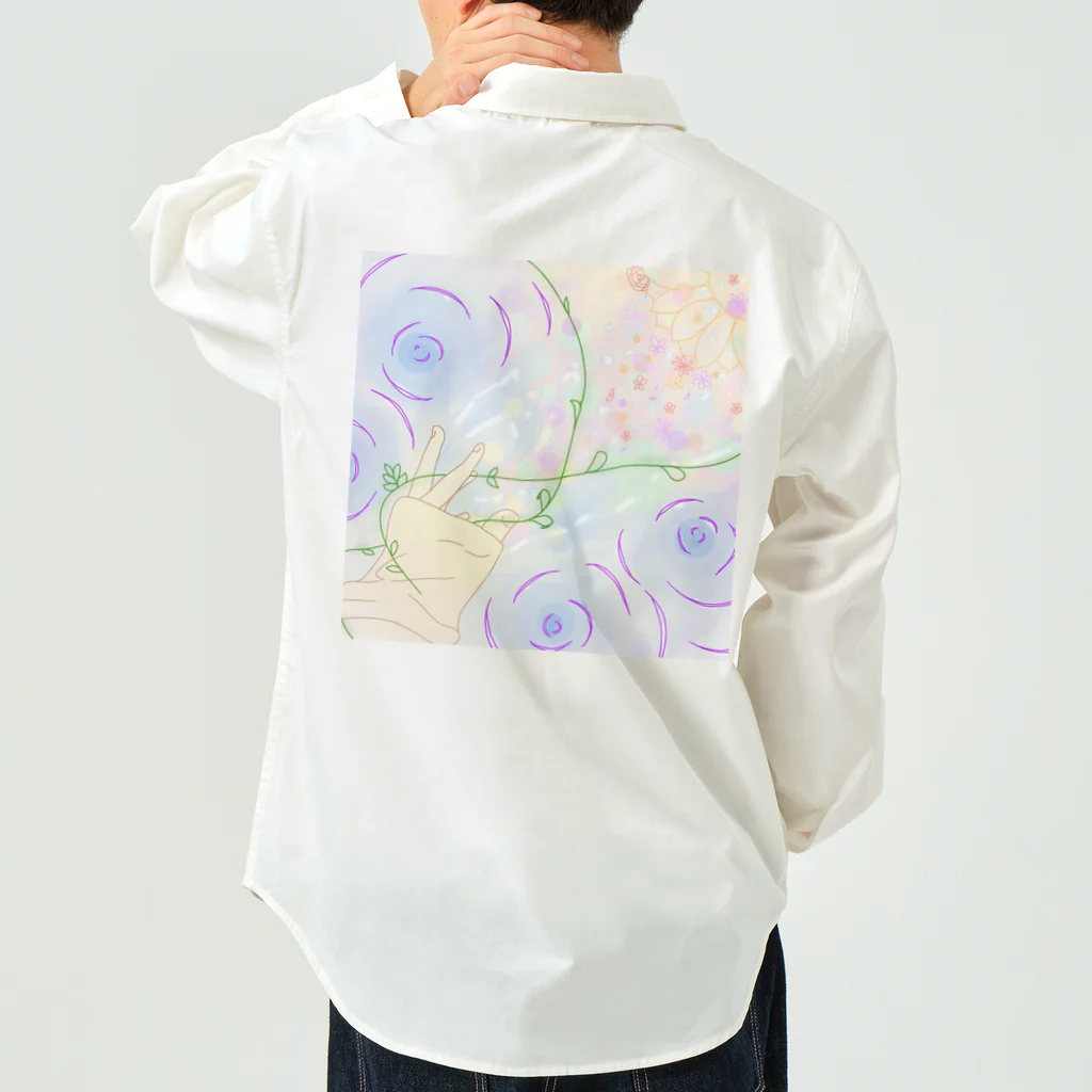 はびのアトリエの色つき 温かみのある絵 Work Shirt