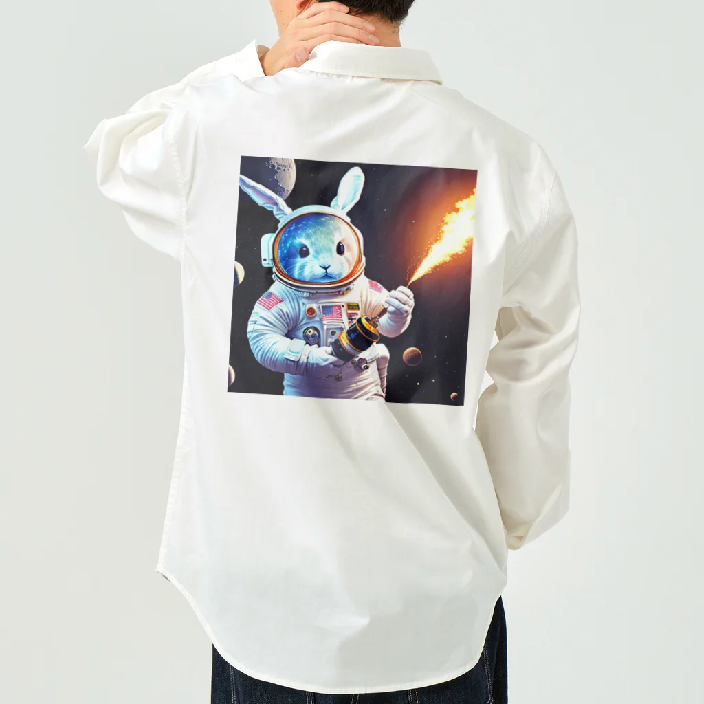 spaceinudogのspace usagi rabbit3 Work Shirt