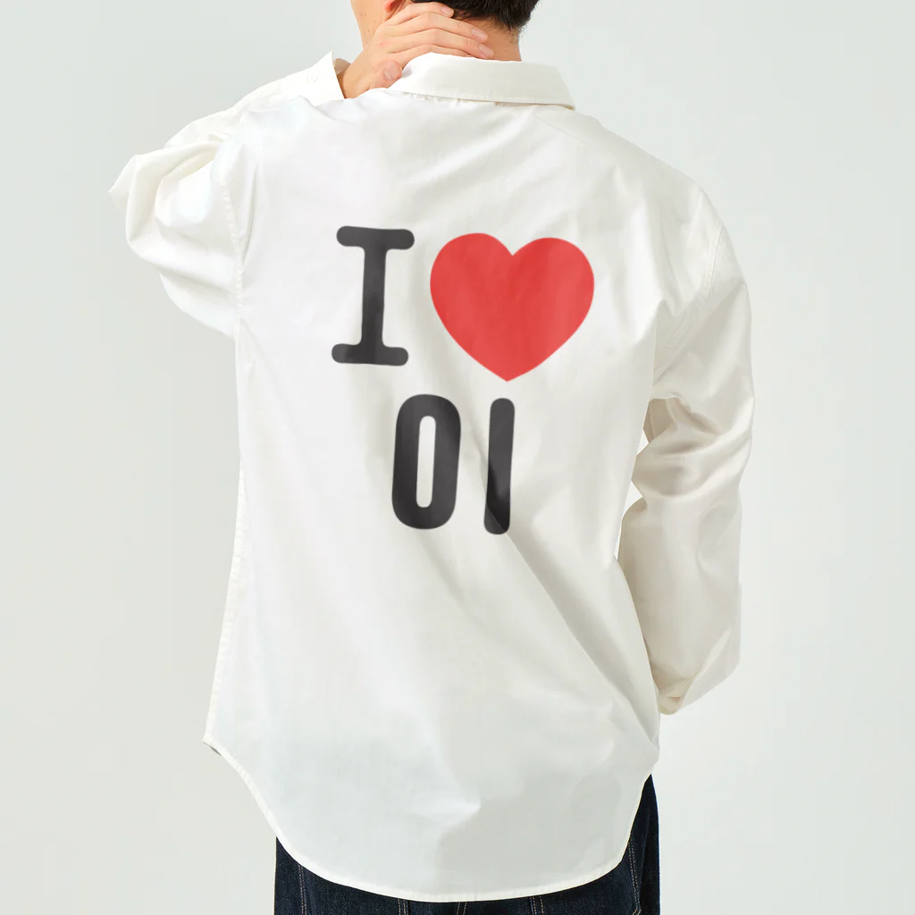 한글팝-ハングルポップ-HANGEUL POP-のI LOVE 이-I LOVE 李・イ- ロゴ Work Shirt