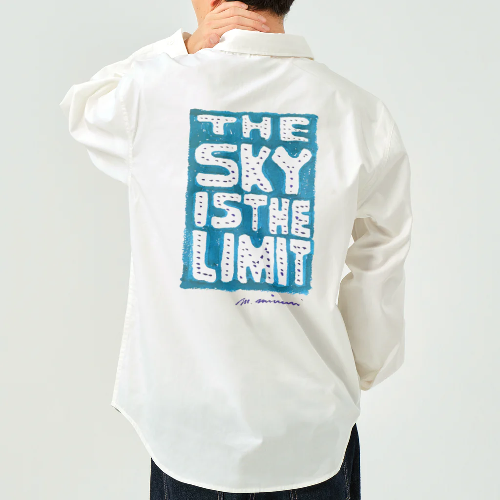 masahiro_minami_artのTHE SKY IS THE LIMIT（ブルー） Work Shirt