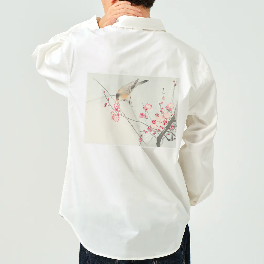 MUGEN ARTの小原古邨　梅に鶯　Ohara Koson / Songbird on blossom branch Work Shirt