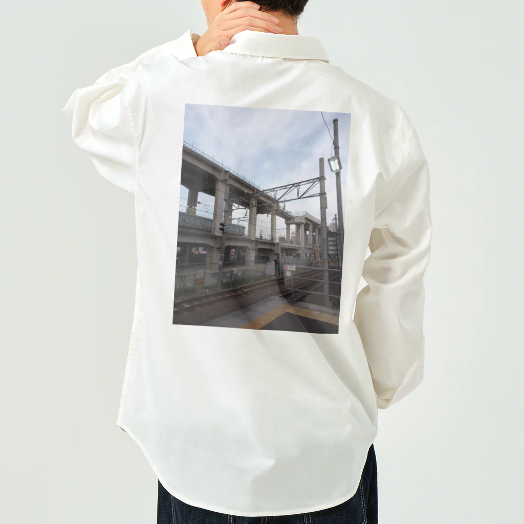 19820909の知立駅 Work Shirt