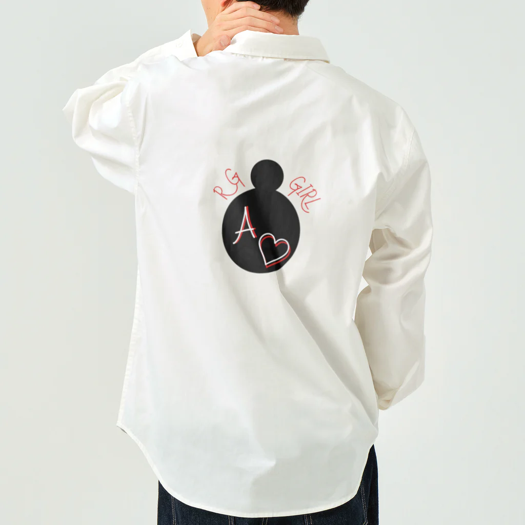 ハンドメイド髪飾り専門店・ふうりんroomのお団子ヘア　イニシャルA Work Shirt