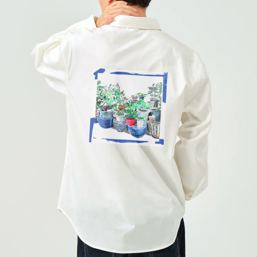 yuko maegawaのまちなか植木鉢 ワークシャツ