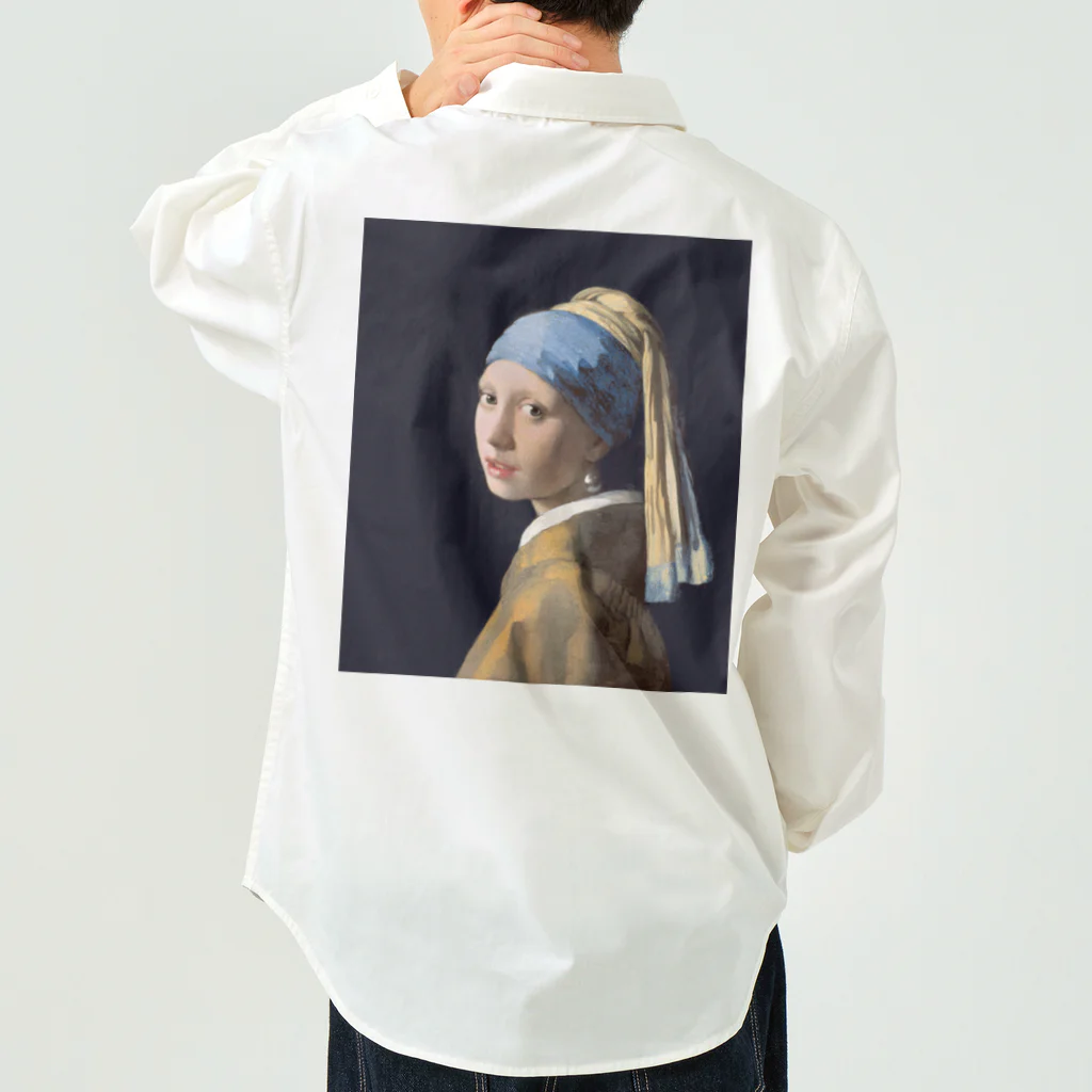 世界美術商店の真珠の耳飾りの少女 / Girl with a Pearl Earring ワークシャツ