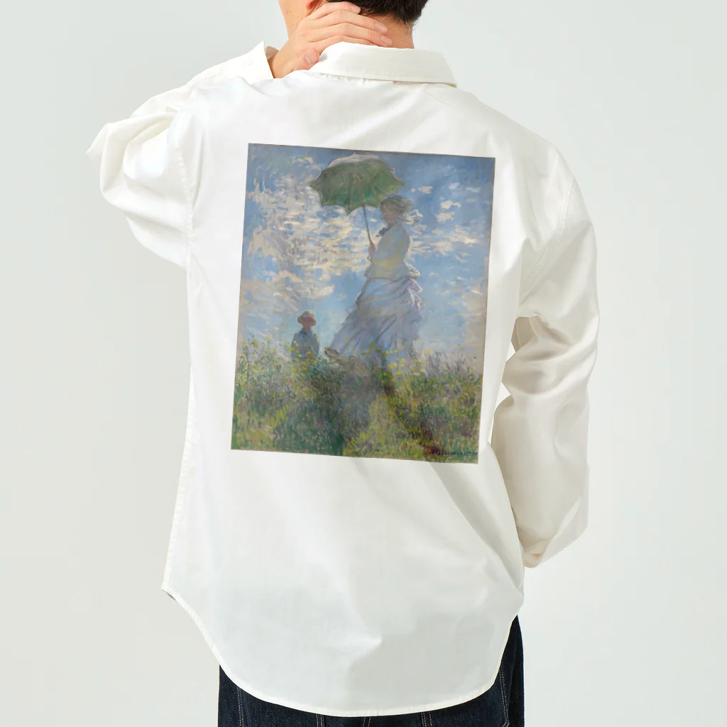 世界美術商店の散歩、日傘をさす女性 / Woman with a Parasol - Madame Monet and Her Son Work Shirt