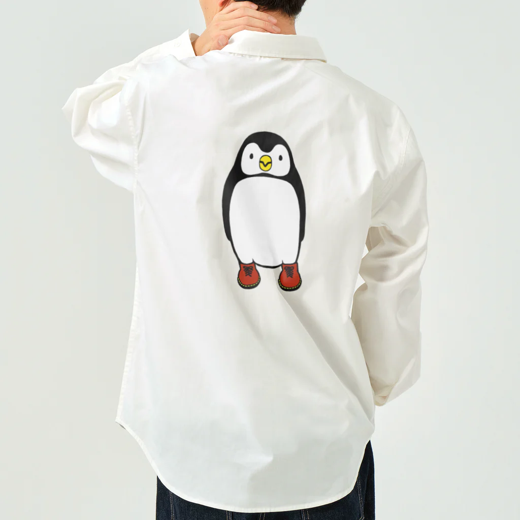 P-STYLEのブーツを履いたおしゃれなペンギン Work Shirt