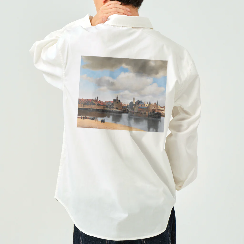 世界美術商店のデルフト眺望 / View of Delft Work Shirt