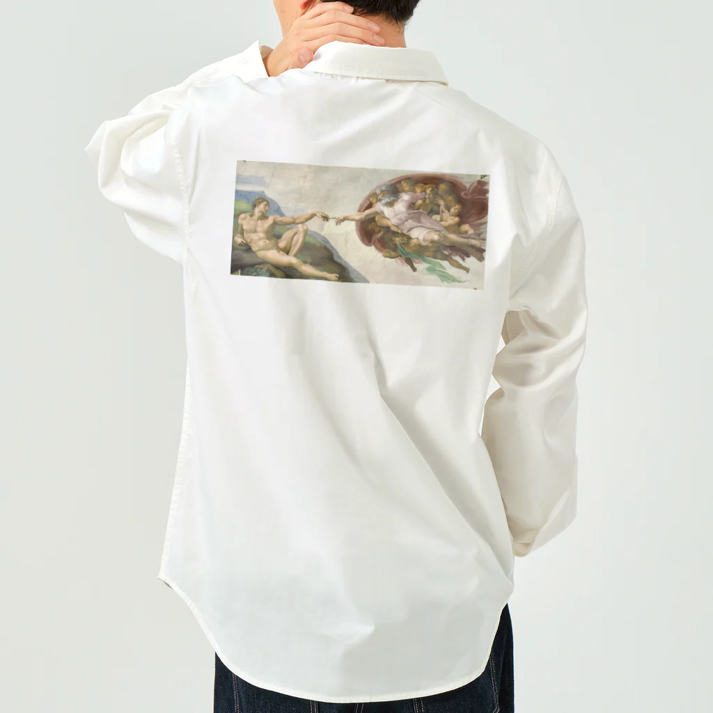 世界美術商店のアダムの創造 / The Creation of Adam Work Shirt