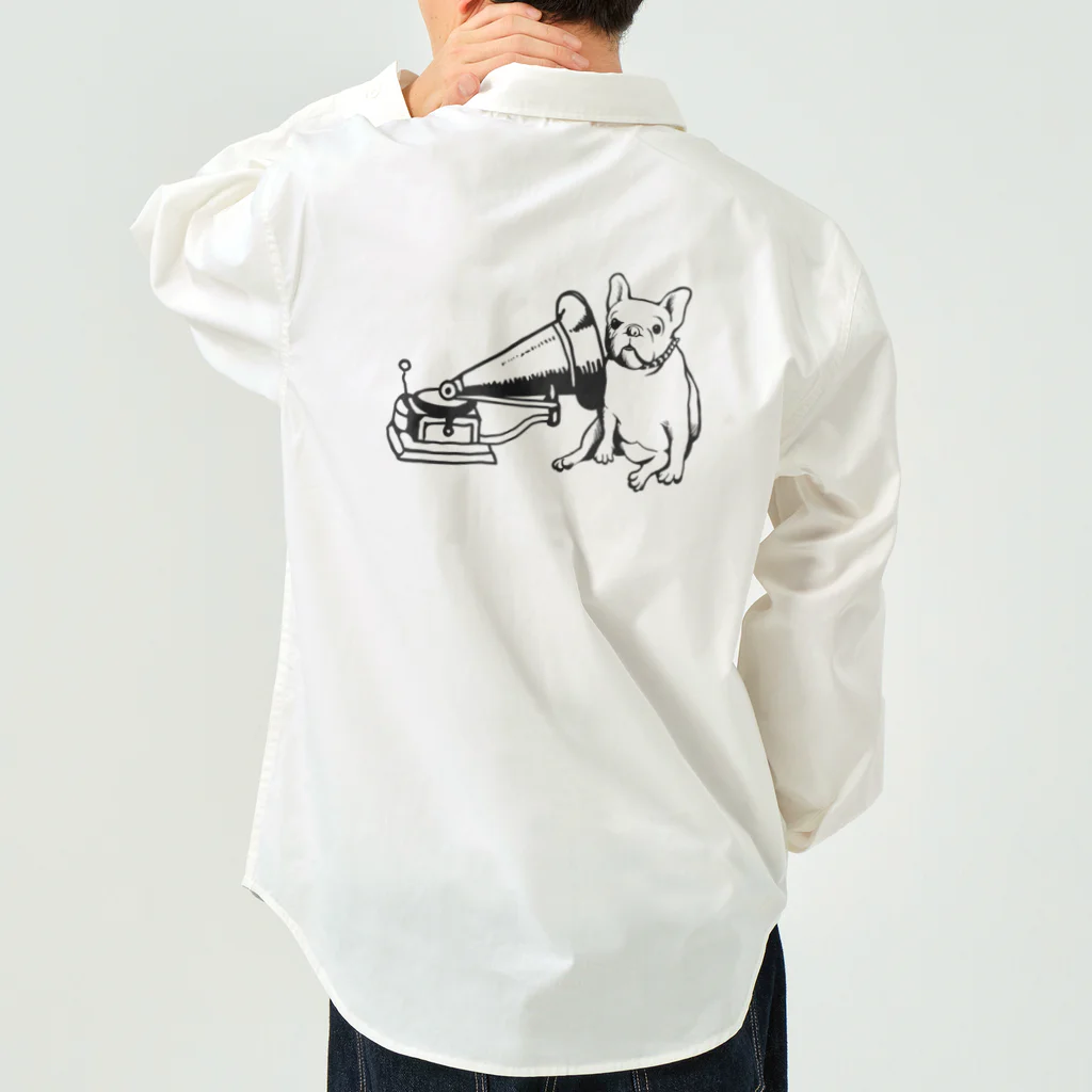 チンパンジーマートのご主人の声を聞く犬 Work Shirt