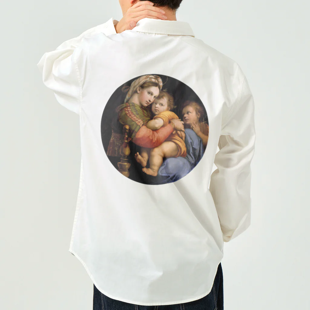 世界美術商店の小椅子の聖母 / Madonna della seggiola ワークシャツ