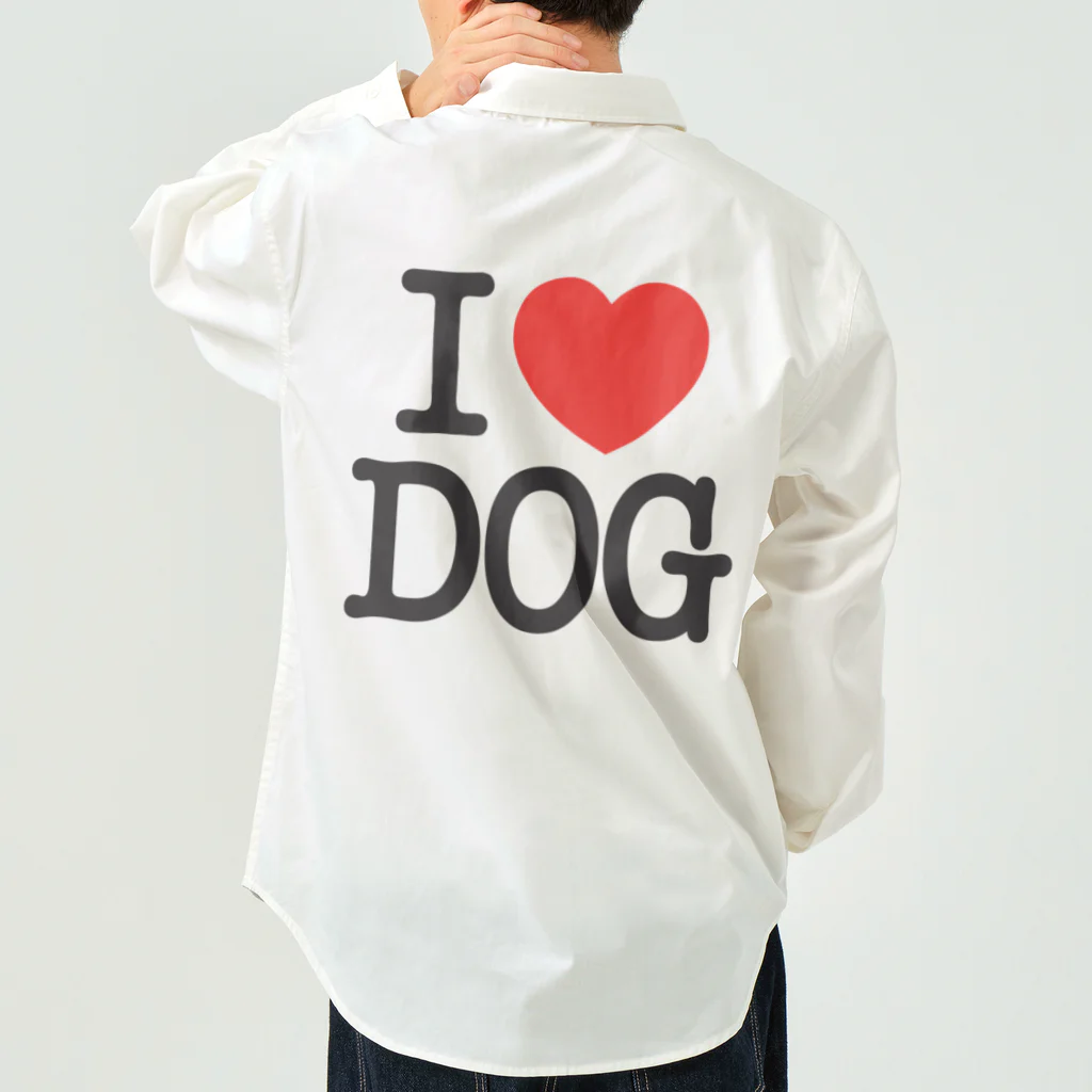 I LOVE SHOPのI LOVE DOG-アイラブドッグ- ワークシャツ