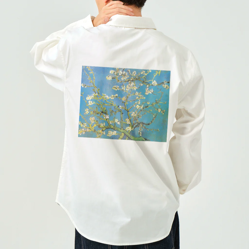 世界の名画館 SHOPのゴッホ「花咲くアーモンドの木の枝」 Work Shirt