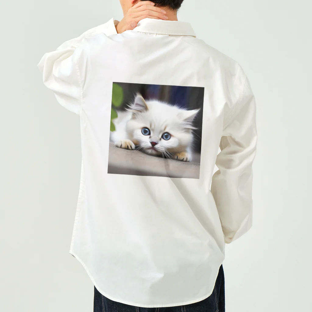 🐱ペットラブリッシュ🐶の猫の安らぎ Work Shirt