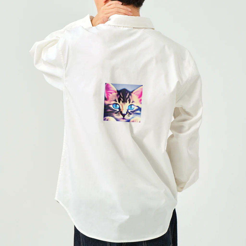 Hiyatanuのかわいい子猫 Work Shirt