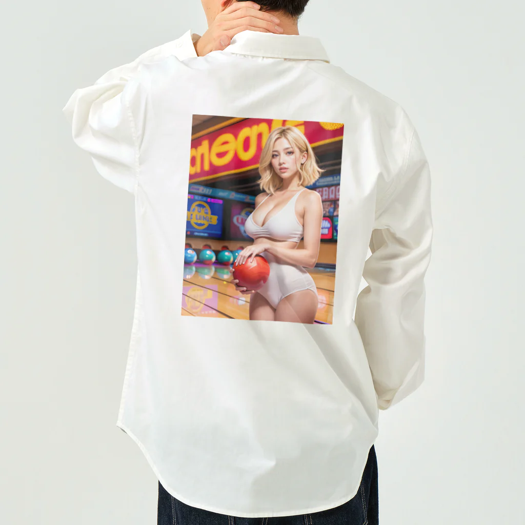 ボウリング アートショップのBowling 90's  Girl Work Shirt