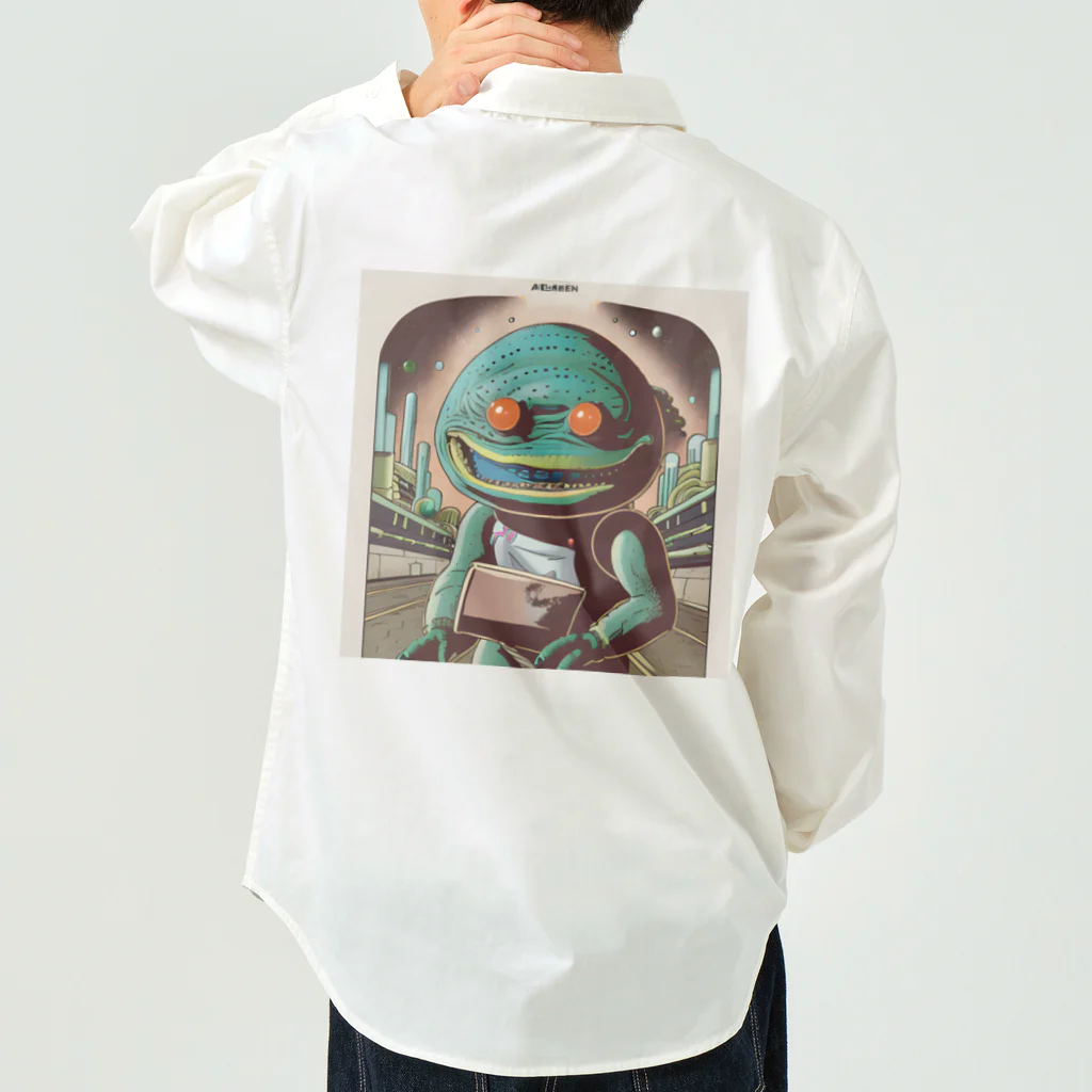 献血するドラキュラの宇宙人シリーズ Work Shirt