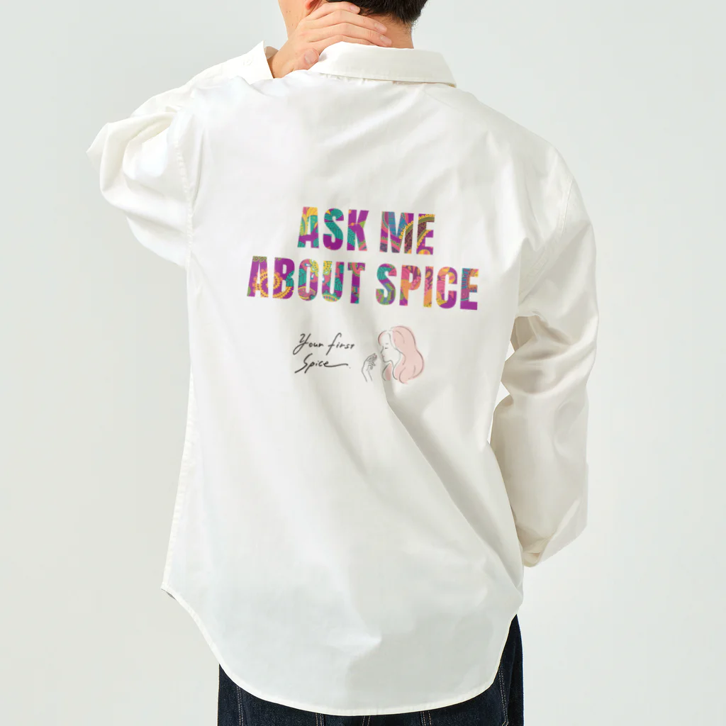 your-first-spiceのスパイス姫ニッキーのワークシャツ（ask me) Work Shirt