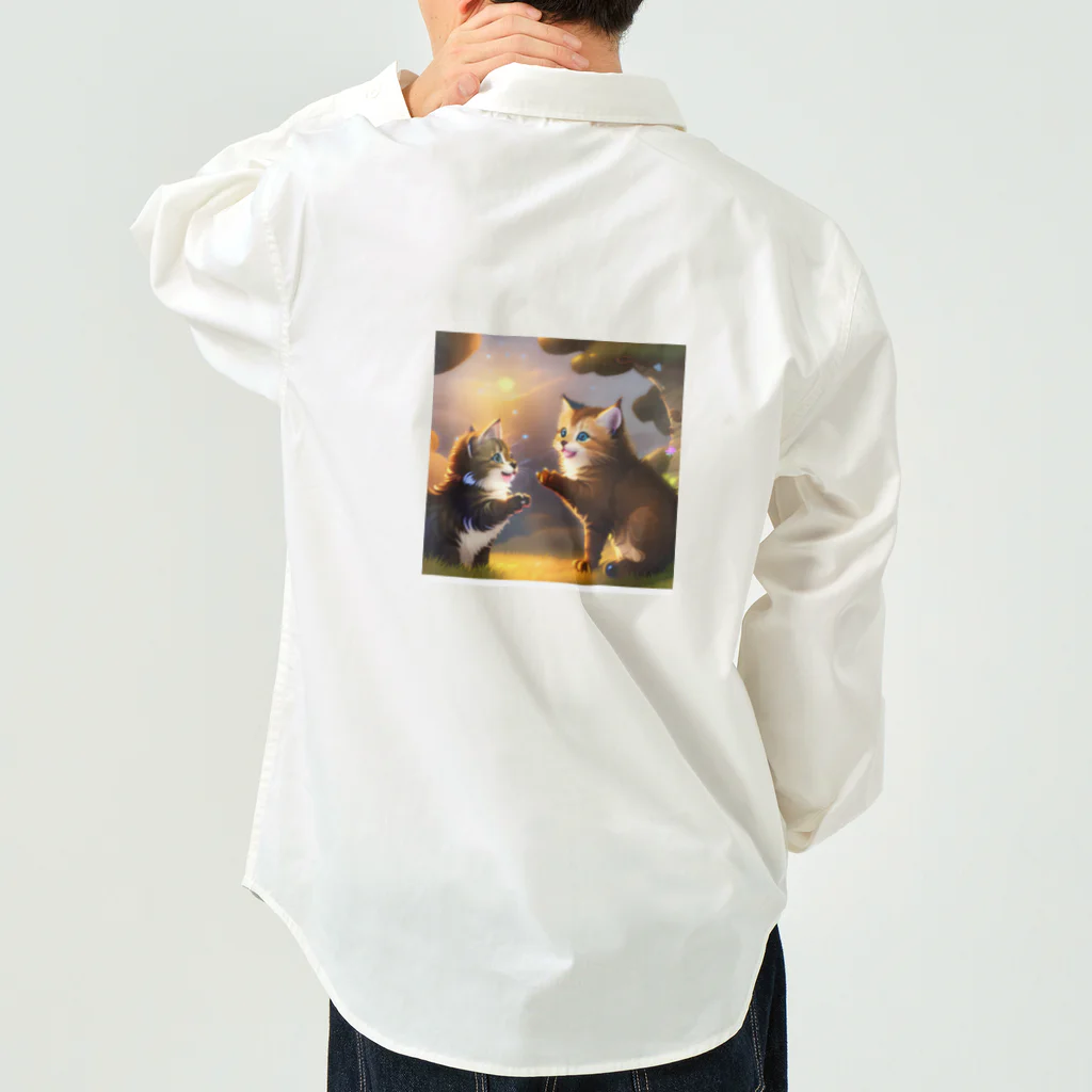 ふあもこキャットランドの夜行性のキティ星座 Work Shirt