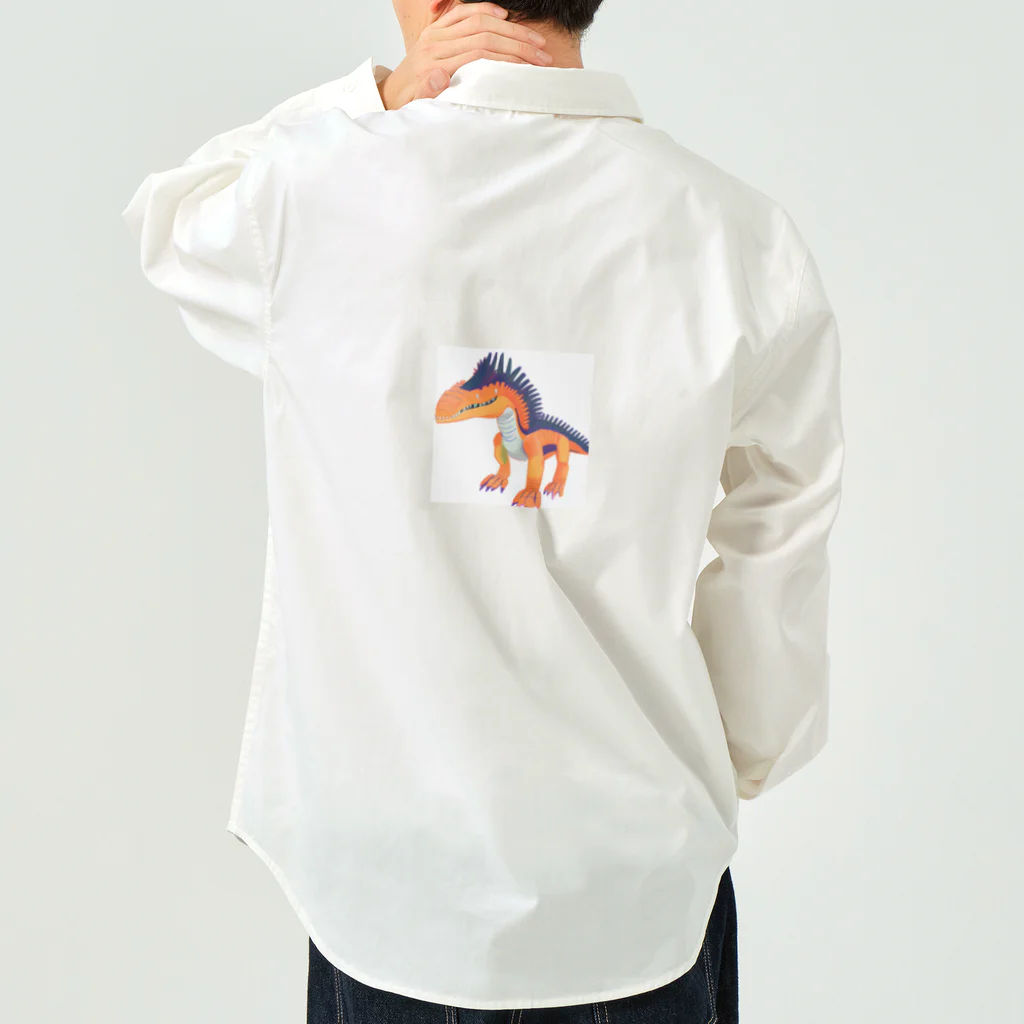 サウルス工房のポップスピノサウルス Work Shirt