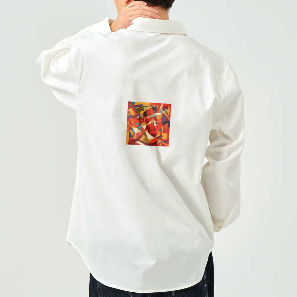 sagimoriの唐辛子アート Work Shirt