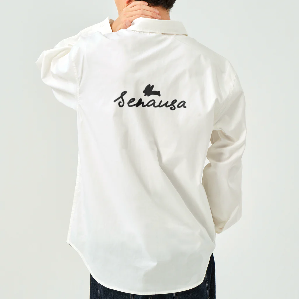 boutique-SENAUSAのsenausa-ロゴ ワークシャツ