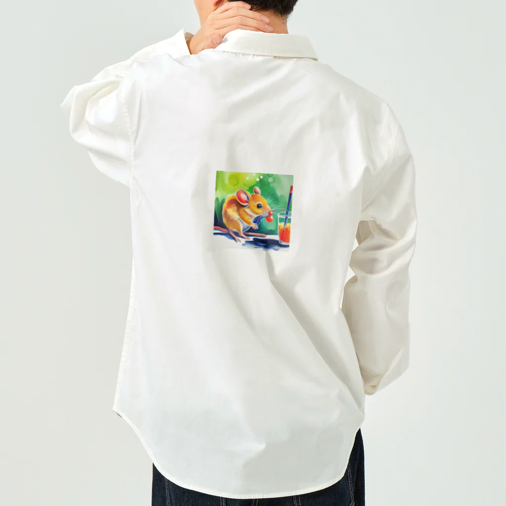 juice-seezのこっそり実を食べるスナネズミちゃん Work Shirt