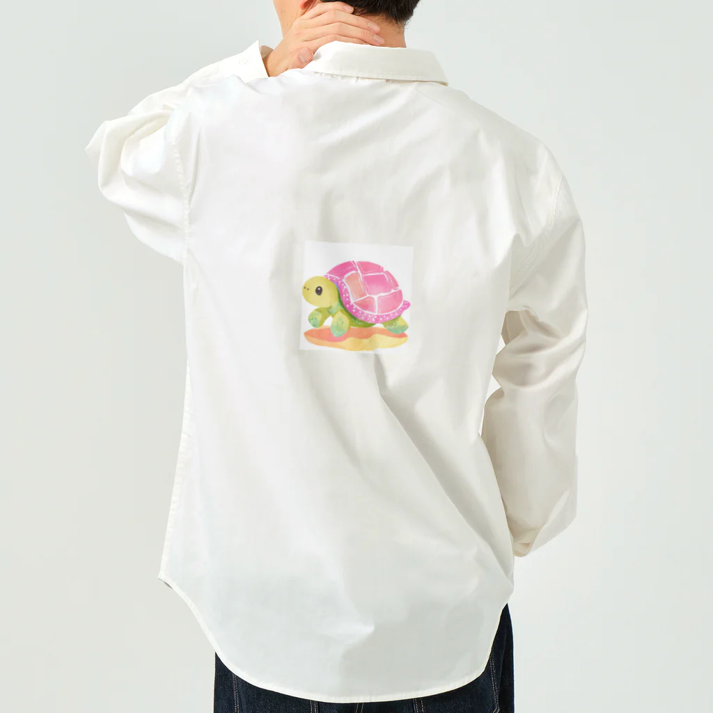 udのかわいいカメのイラストグッズ Work Shirt