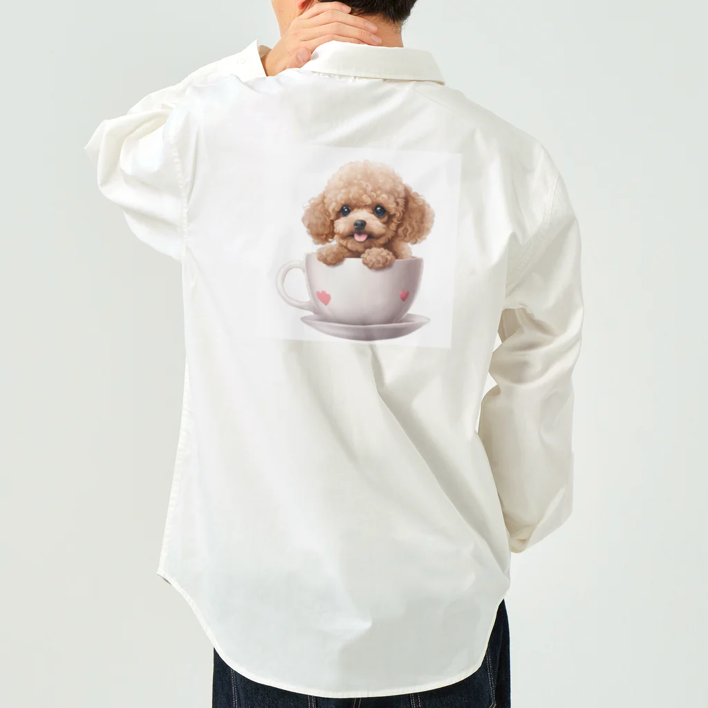 Tiny Cute Crittersのちっちゃいプードル Work Shirt