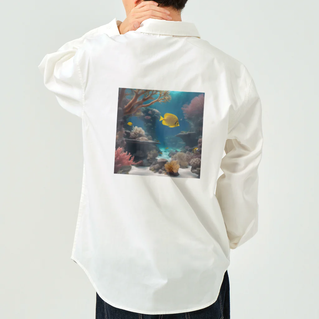 DapperMixの魚の楽園、海底の宝グッズ Work Shirt