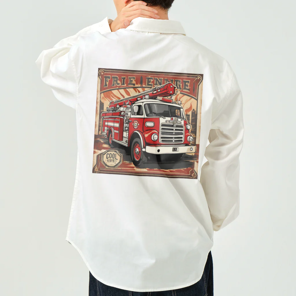 ビッグスマイルライフの消防車　cool Work Shirt