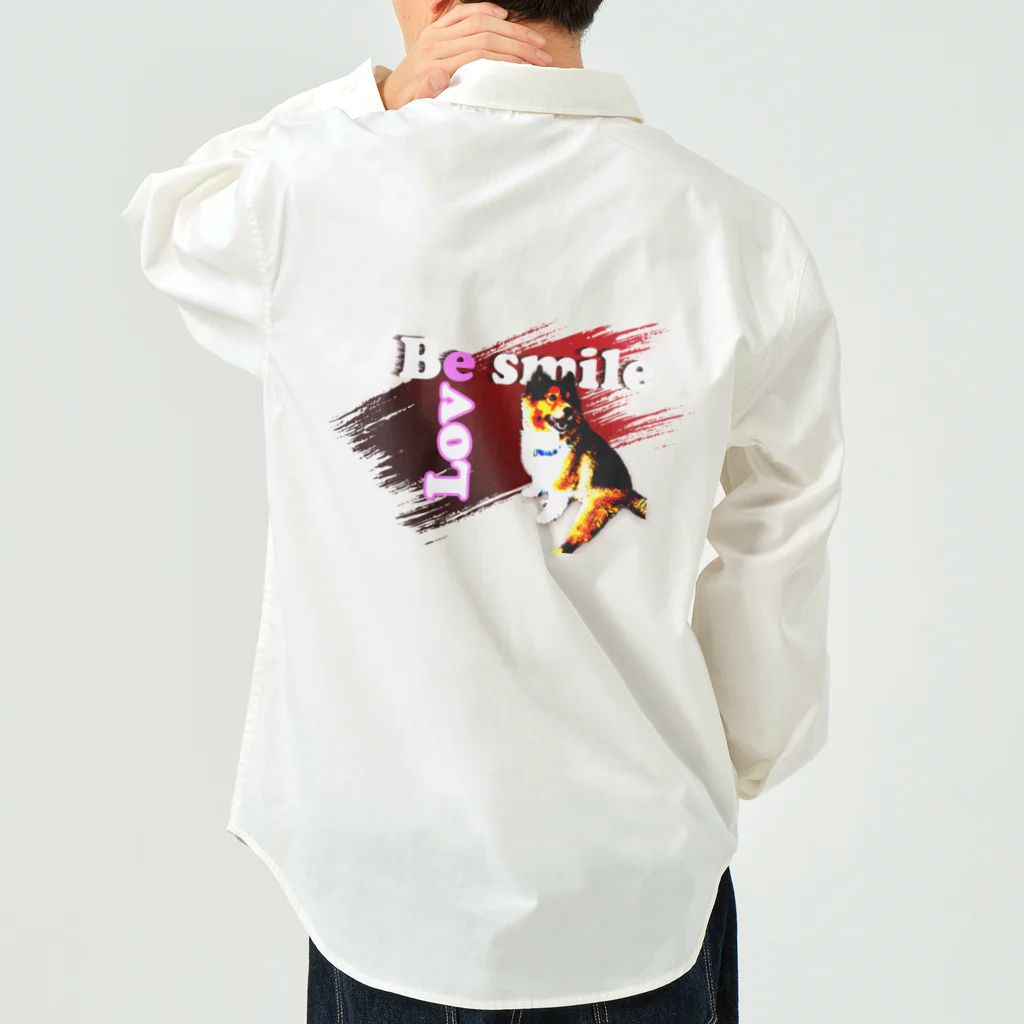 もふもふ犬ソア君SHOPのBe smile♡ Work Shirt