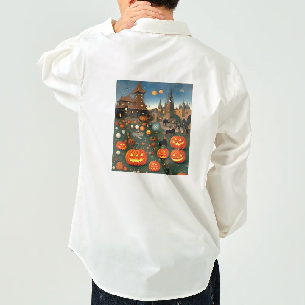 waffle2000のハロウィン風景 Work Shirt